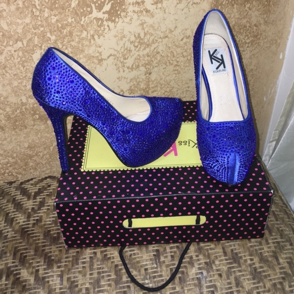Royal Blue Evening Heels